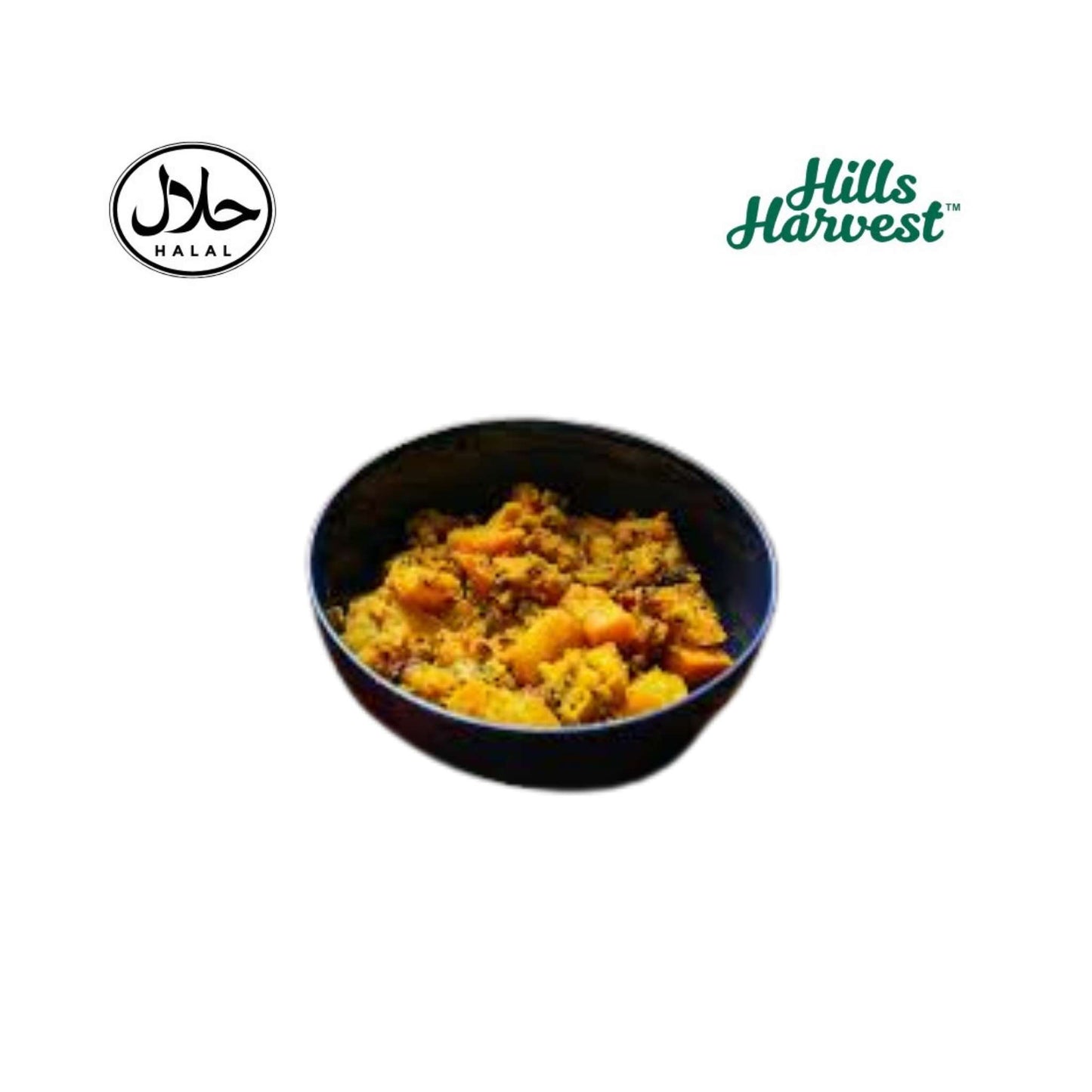 Halal pumpkin (mishti kumra) curry – ready meal from Hills Harvest