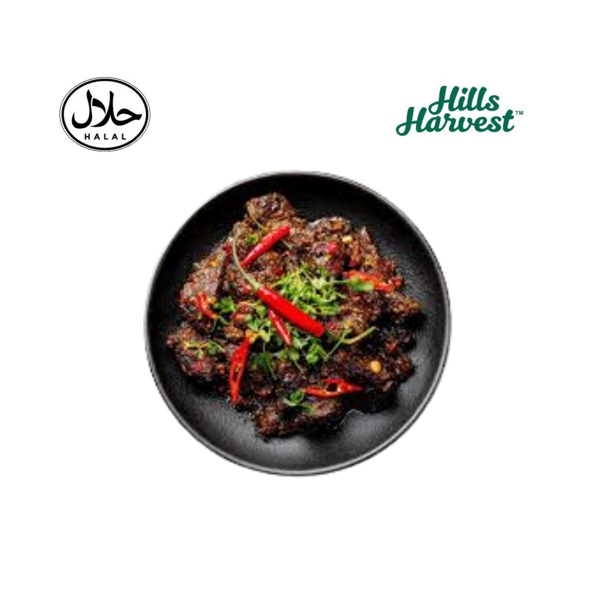 Halal chui jhal beef medium â€“ ready-made curry from Hills Harvest