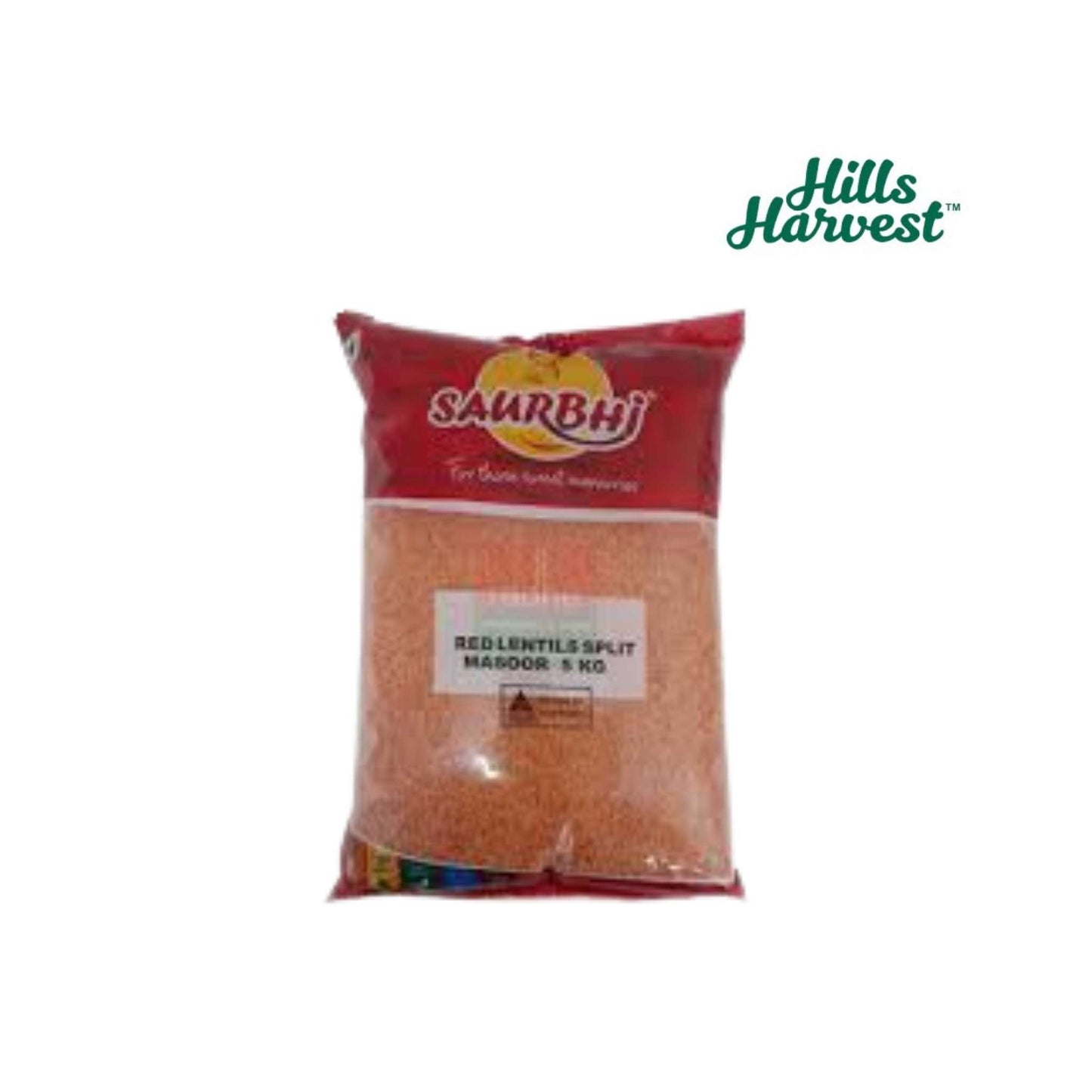 Saurbhi Dal Red Split Lentils â€“ masoor dal red lentils from Hills Harvest