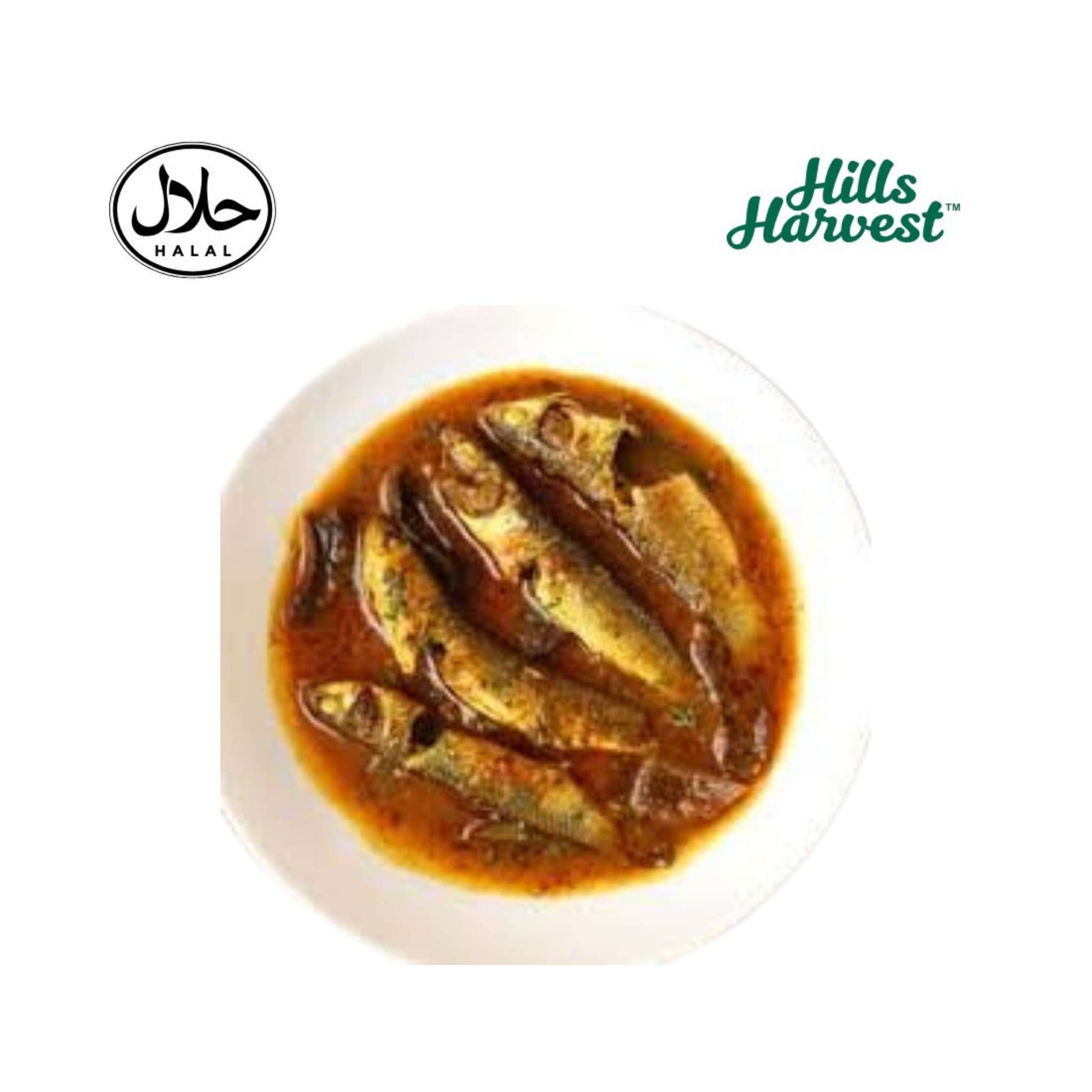 Halal small fish curry medium â€“ ready-made curry from Hills Harvest